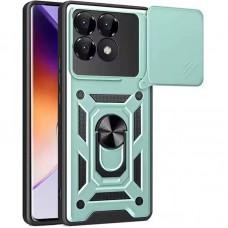 Ударостійкий чохол Camshield Serge Ring для Xiaomi Poco F6 Pro Зелений