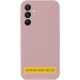 Чохол Silicone Cover Lakshmi Full Camera (AAA) для Samsung Galaxy A12 Рожевий / Pink Sand