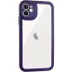 TPU чохол Transparent + Colour 1,5mm для Apple iPhone 11 (6.1") Purple