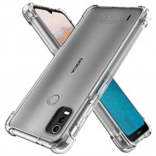 TPU чохол GETMAN Ease logo посилені кути для Nokia C21 Plus Безбарвний (прозорий)
