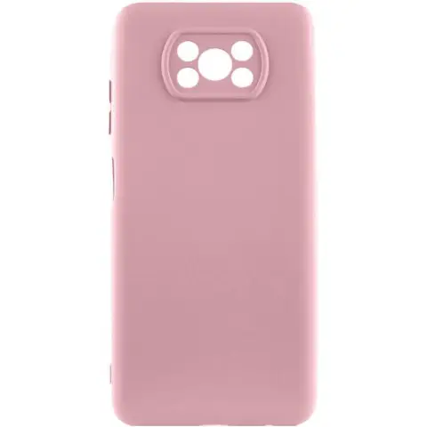 Чохол Silicone Cover Ummi Lakshmi Full Camera (AA) для Xiaomi Poco X3 NFC / Poco X3 Pro Рожевий / Pink Sand