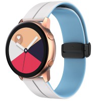 Силіконовий ремінець Classy для Smart Watch 20mm White / Blue