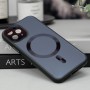 Чохол TPU+Glass Sapphire Midnight with MagSafe для Apple iPhone 12 Pro Max (6.7") Чорний / Black