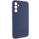 Чохол Silicone Cover Lakshmi Full Camera (AAA) with Logo для Samsung Galaxy S24 FE Темно-синій / Midnight blue