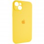 Чохол Silicone Case Full Camera Protective (AA) для Apple iPhone 14 (6.1") Жовтий / Yellow / PVH