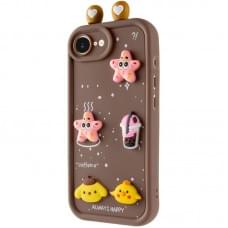 Чохол TPU Toys Case with Ears для Apple iPhone 16e (6.1") Brown