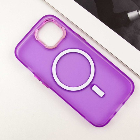 Чохол TPU+PC Lily with MagSafe для Apple iPhone 15 (6.1") Purple