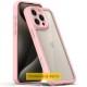 TPU чохол Transparent + Colour 1,5mm для Apple iPhone 16 (6.1") Pink