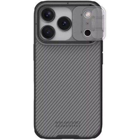 Карбонова накладка Nillkin CamShield Pro для Apple iPhone 17 Pro Max (6.9") Transparent black