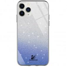TPU+Glass чохол Swarovski для Apple iPhone 11 Pro (5.8") Синій