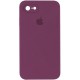 Чохол Silicone Case Square Full Camera Protective (AA) для Apple iPhone 6/6s (4.7") Бордовий / Maroon