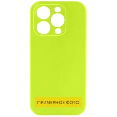 Чохол Silicone Case Full Camera Protective (AA) NO LOGO для Apple iPhone 16 (6.1") Кислотно-зелений / Acid Green