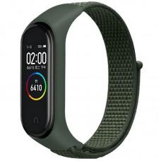 Ремінець Nylon New для Xiaomi Mi Band 3/4/5/6/7 Green