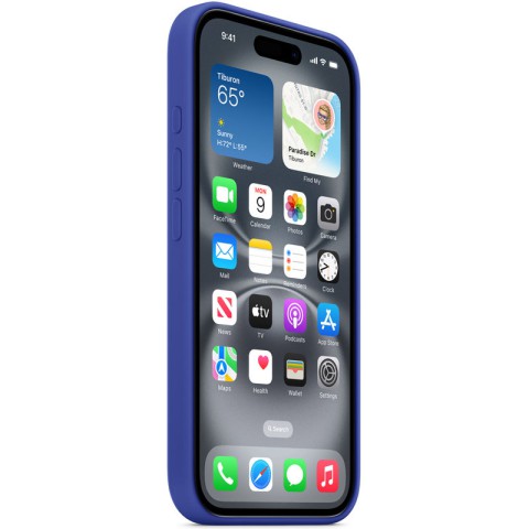 Чохол Silicone case (AAA) with Magsafe and Animation для Apple iPhone 16 (6.1") Ultramarine