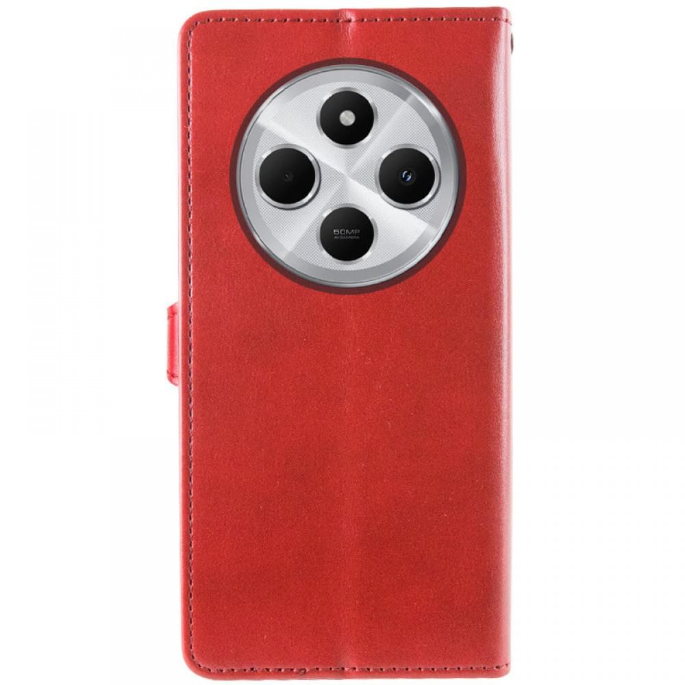 Шкіряний чохол-книжка GETMAN Gallant (PU) для Xiaomi Redmi 14C / Poco C75 Червоний