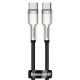 Дата кабель Baseus Cafule Series Metal Type-C to Type-C 100W (1m) (CATJK-C) Чорний