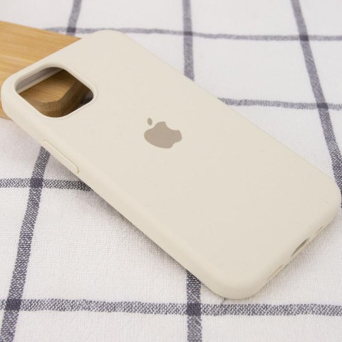 Чохол Silicone Case Full Protective (AA) для Apple iPhone 12 Pro Max (6.7") Бежевий / Antique White