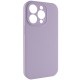 Чохол Silicone Case Full Camera Protective (AA) NO LOGO для Apple iPhone 13 Pro Max (6.7") Бузковий / Lilac