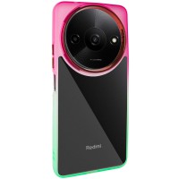 Чохол TPU+PC Fresh sip series для Xiaomi Redmi A3 Салатовий / Рожевий