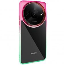 Чохол TPU+PC Fresh sip series для Xiaomi Redmi A3 Салатовий / Рожевий