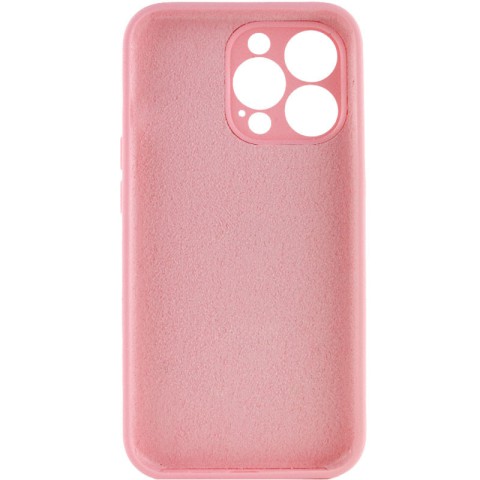Чохол Silicone Case Full Camera Protective (AA) NO LOGO для Apple iPhone 15 Pro (6.1") Рожевий / Light pink
