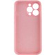Чохол Silicone Case Full Camera Protective (AA) NO LOGO для Apple iPhone 15 Pro (6.1") Рожевий / Light pink