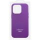 Шкіряний чохол Leather Case (AAA) with MagSafe and Animation для Apple iPhone 14 (6.1") Deep Violet