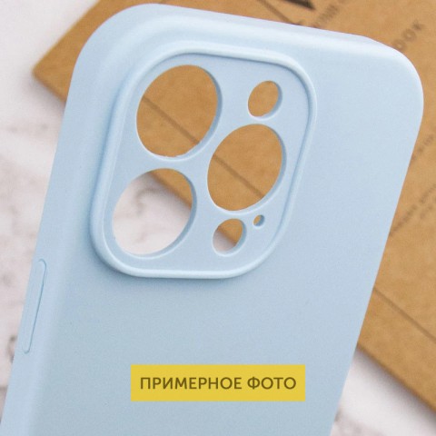 Чохол Silicone Case Full Camera Protective (AA) NO LOGO для Apple iPhone 16 (6.1") Блакитний / Sweet Blue