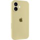 Чохол Silicone Case Full Camera Protective (AA) для Apple iPhone 16 (6.1") Жовтий / Mellow Yellow
