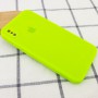 Чохол Silicone Case Square Full Camera Protective (AA) для Apple iPhone XS / X (5.8") Салатовий / Neon green