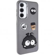 Чохол TPU Leather Toys для Samsung Galaxy A17 4G/5G Monster / Grey