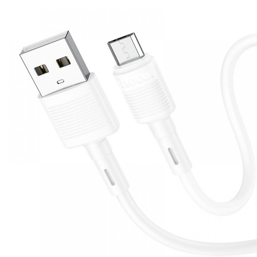 Дата кабель Hoco X83 Victory USB to MicroUSB (1m) White