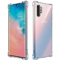 TPU чохол GETMAN Ease logo посилені кути для Samsung Galaxy Note 10 Plus Безбарвний (прозорий)