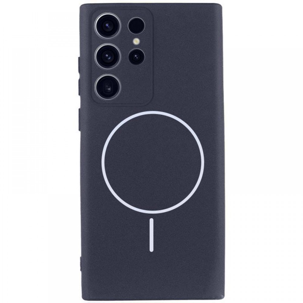 Чохол Silicone Cover Lakshmi Full Camera (AA) with MagFit для Samsung Galaxy S23 Ultra Темно-синій / Midnight blue