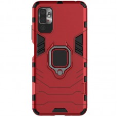 Ударостійкий чохол Transformer Ring for Magnet для Xiaomi Redmi Note 10 5G / Poco M3 Pro Червоний / Dante Red