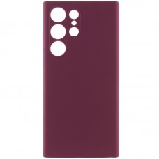 Чохол Silicone Cover Lakshmi Full Camera (AAA) для Samsung Galaxy S25 Ultra Бордовий / Plum