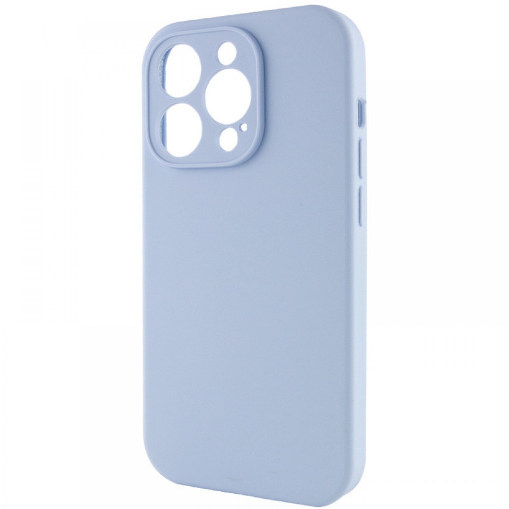 Чохол Silicone Case Full Camera Protective (AA) NO LOGO для Apple iPhone 13 Pro (6.1") Блакитний / Lilac Blue