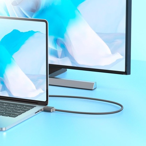 Дата кабель Hoco US08 HDTV 2.0 male to male 4K HD (3m) Black