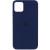 Чохол Silicone Case Full Protective (AA) для Apple iPhone 12 Pro / 12 (6.1") Синій / Deep navy