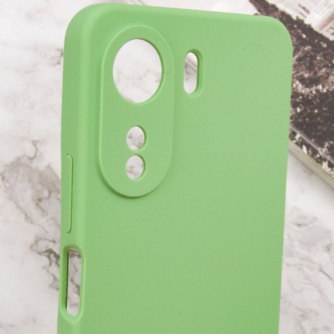 Чохол Silicone Cover Lakshmi Full Camera (AAA) для Xiaomi Redmi 13C / Poco C65 М'ятний / Mint
