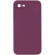 Silicone Case Square Full Camera Protective (AA) NOLOGO для Apple iPhone 6/6s (4.7") Бордовий / Maroon