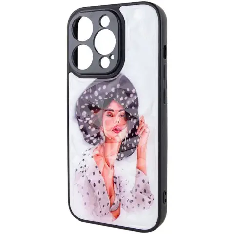 TPU+PC чохол Prisma Ladies для Apple iPhone 14 Pro (6.1") Girl in a hat