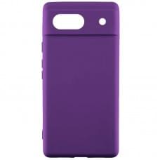 Чохол TPU GETMAN Liquid Silk Full Camera для Google Pixel 6 Фіолетовий / Purple