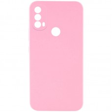 Чохол Silicone Cover Lakshmi Full Camera (AAA) для Motorola Moto E40 Рожевий / Light pink