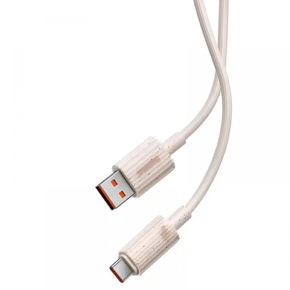 Дата кабель Baseus Habitat Series Fast Charging USB to Type-C 100W (2m) (P1036020) Wheat Pink