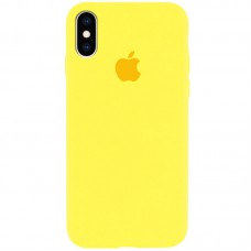Чохол Silicone Case Full Protective (AA) для Apple iPhone XS Max (6.5") Жовтий / Yellow