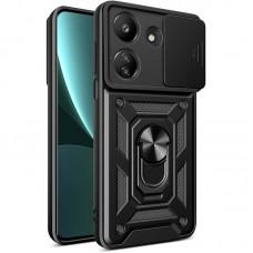 Ударостійкий чохол Camshield Serge Ring для Xiaomi Redmi 13C / Poco C65 Чорний