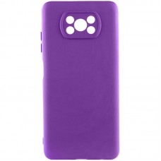 Чохол Silicone Cover Lakshmi Full Camera (A) для Xiaomi Poco X3 NFC / Poco X3 Pro Фіолетовий / Purple