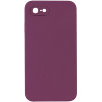 Чохол Silicone Case Square Full Camera Protective (AA) NOLOGO для Apple iPhone 6/6s (4.7") Бордовий / Maroon
