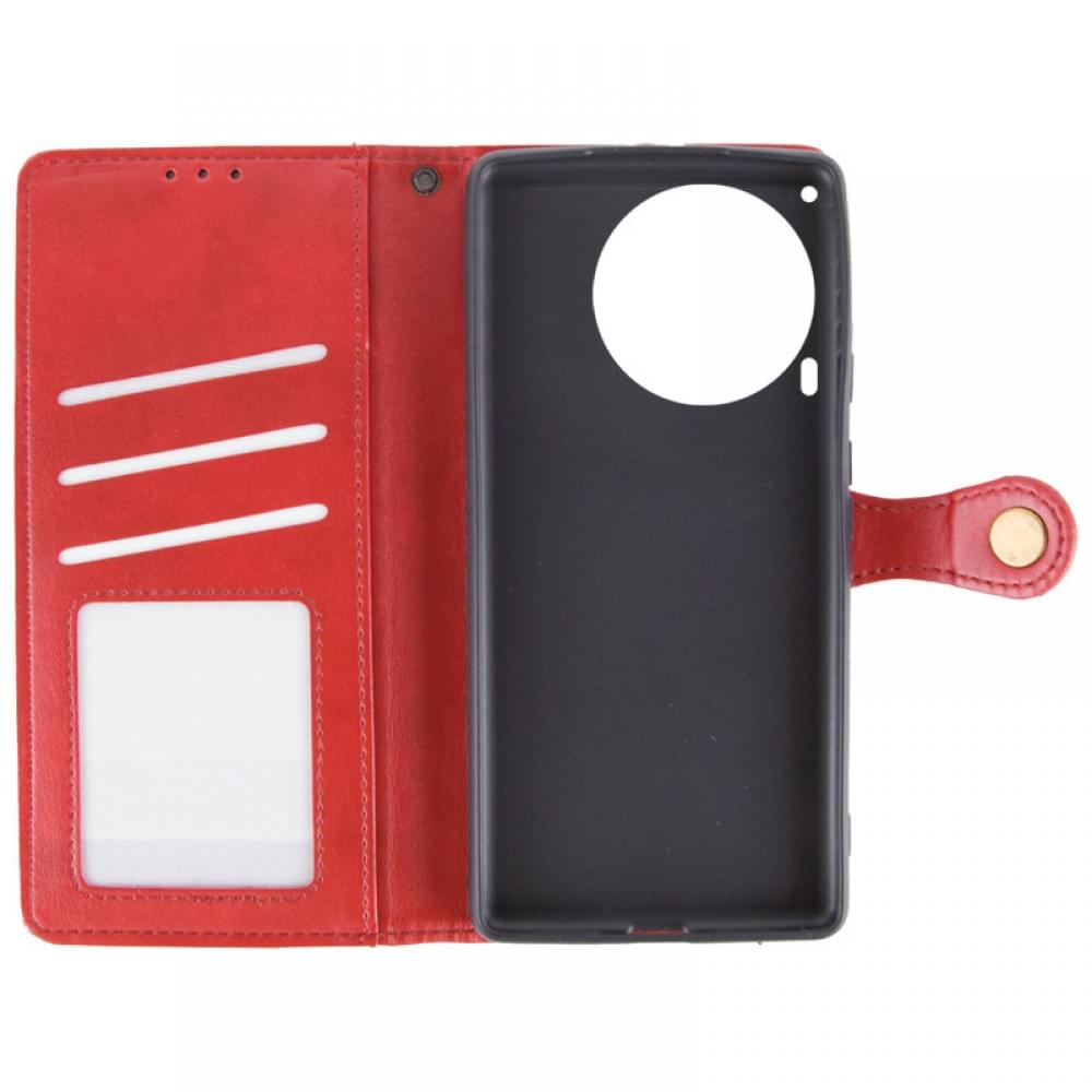 Шкіряний чохол-книжка GETMAN Gallant (PU) для TECNO Camon 30 (CL6) Червоний